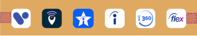 These are the app icons you'll see in an app store: Indeed, Work From Anywhere, Company Reviews, VetReady Job Board, Indeed Flex, Indeed 360, and Indeed Plus