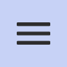 Le bouton des trois lignes horizontales ouvre le menu des options.