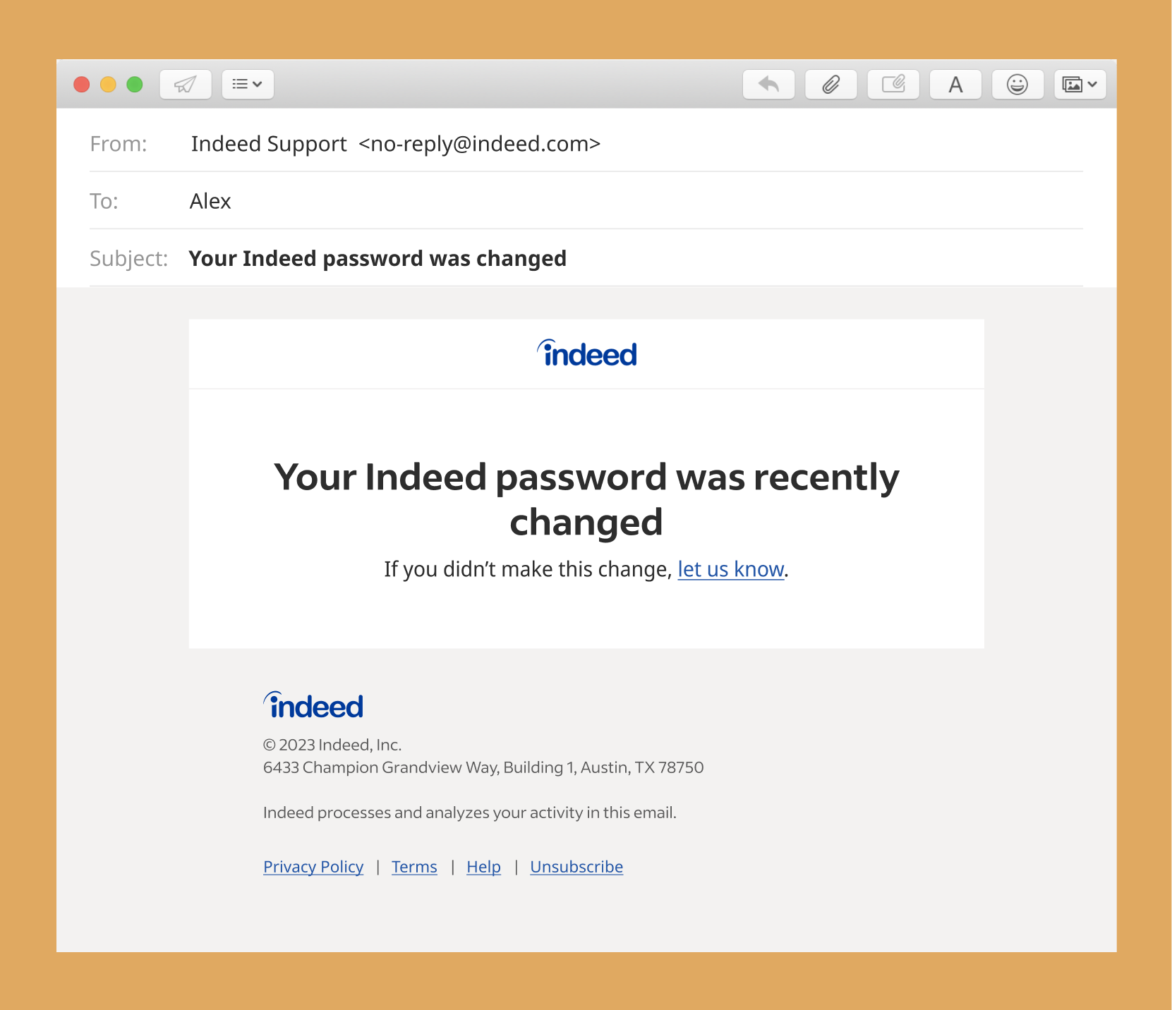 This email confirms your password was changed.