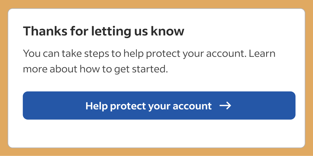 You'll be sent to this page to leave feedback.